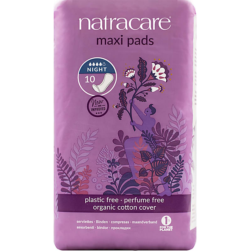Natracare Maxi Pads Night