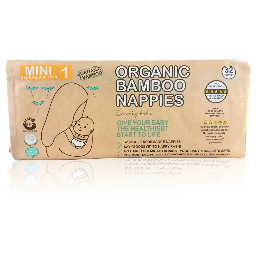 Beaming Baby Bamboo Nappies Size 1 x32