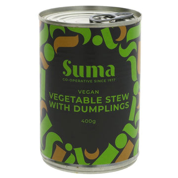 Suma Tins Veg Stew & Dumplings 400g