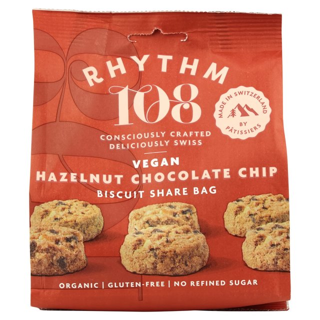 Rhythm 108 Biscuits Hazelnut Chocolate Chip 135g