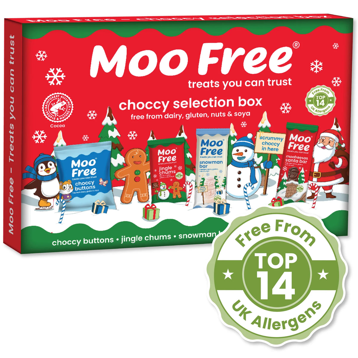 Moo Free Christmas Selection Box 100g