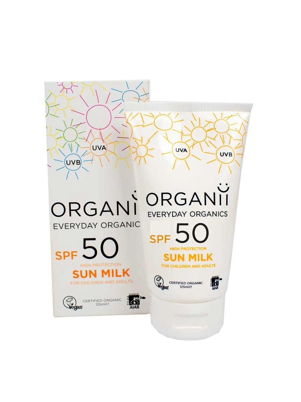 Organii Sun Milk SPF 50 125ml