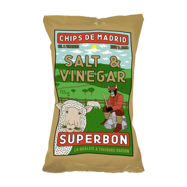 Superbon Salt & Vinegar Chips 135g