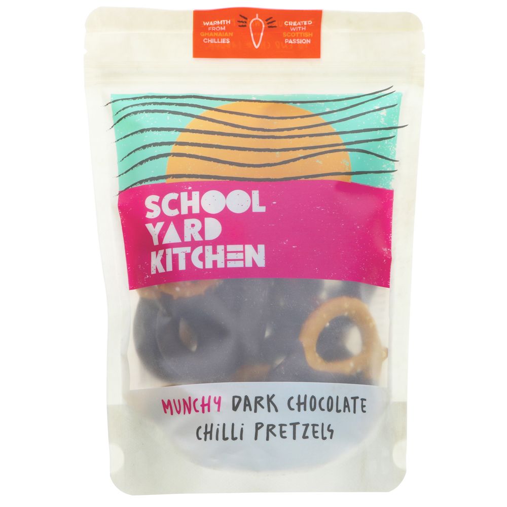 School Yard Kitchen Chocolate Chilli Pretzels 130g