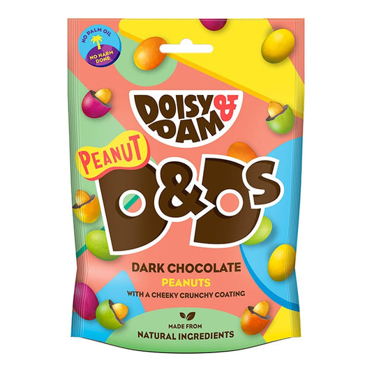 Doisy & Dam Dark Chocolate Peanuts (Alternative To M&M's) 80g