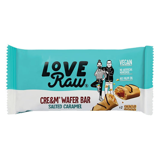 LoveRaw Chocolate Wafers Salted Caramel 44g