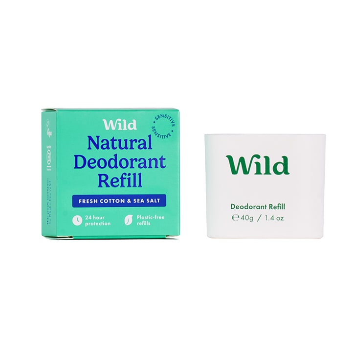 Wild Deodorant Refill Fresh Cotton & Sea Salt 40g