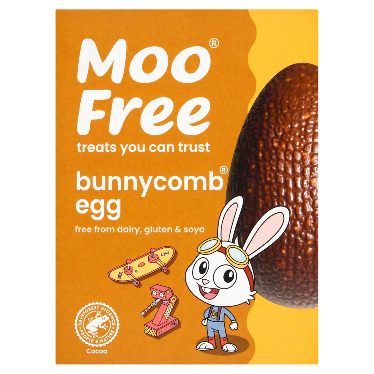 Moo Free Bunnycomb Egg 85g