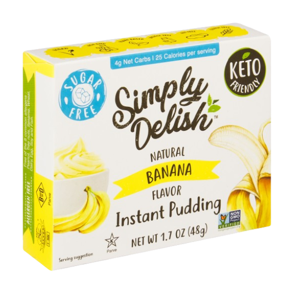 Simply Delish Natural Instant Pudding Banana 48g
