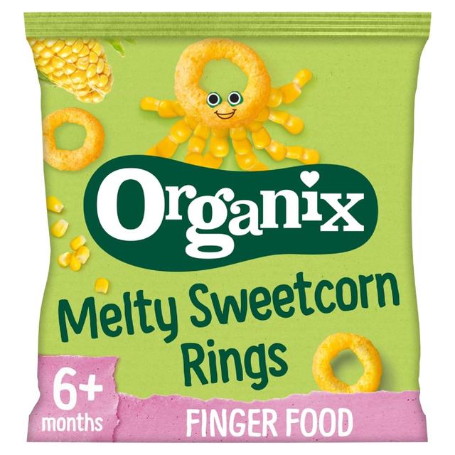 Organix Crunchy Sweetcorn Rings 20g