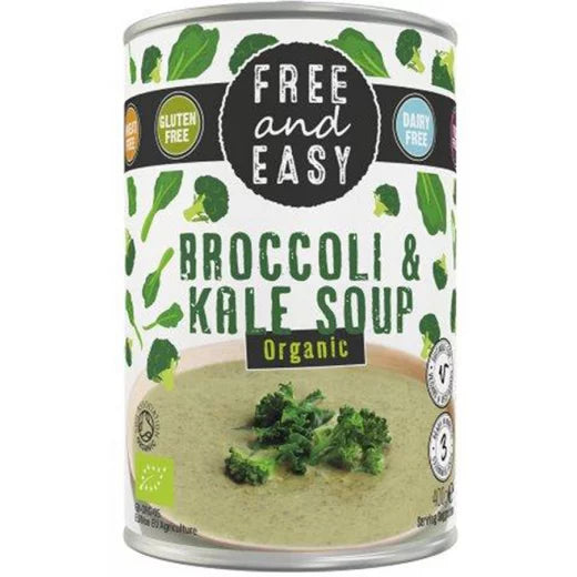 Free & Easy Tin Broccoli & Kale Soup 400g