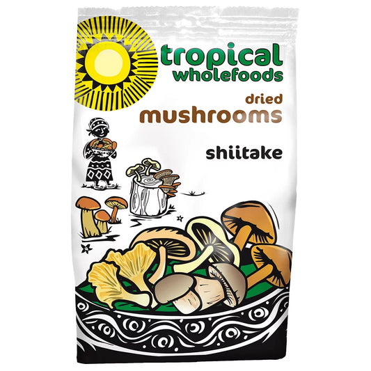 Tropical Wholefoods Dried Shitake Mushrooms 50g