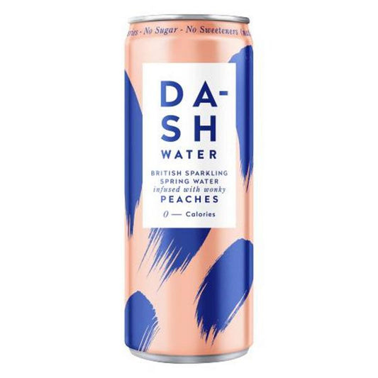 Dash Sparkling Water Peach Infused 330ml