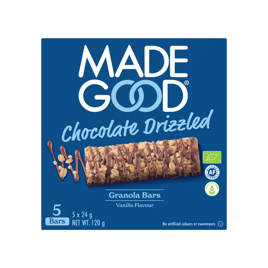 Made Good Granola Bar Choc Drizzled Vanilla 5x24g