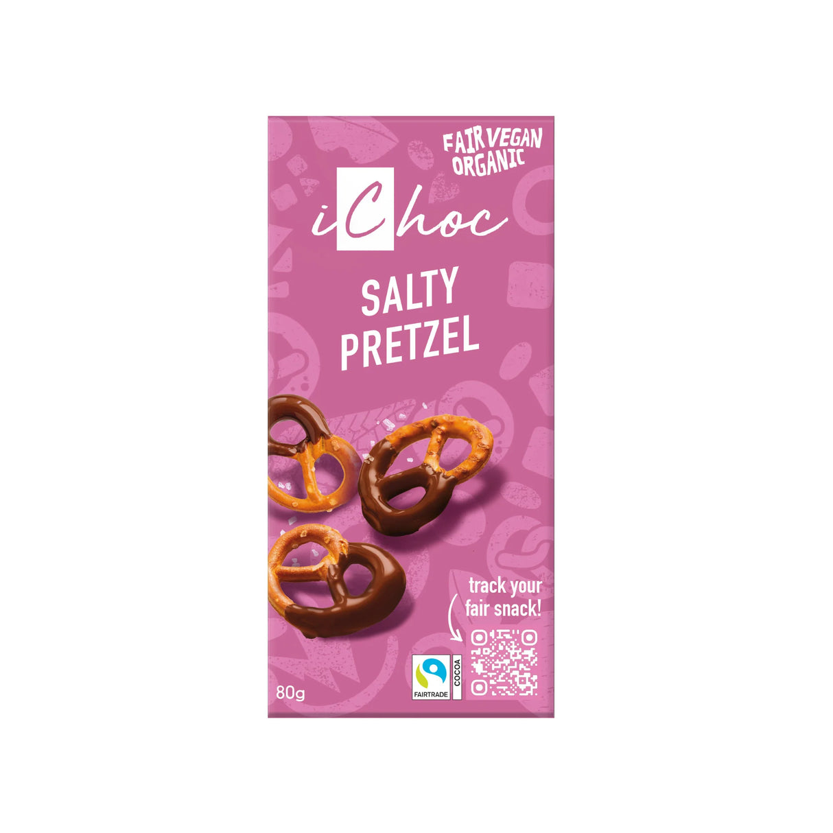 iChoc Salty Pretzel Bar 80g