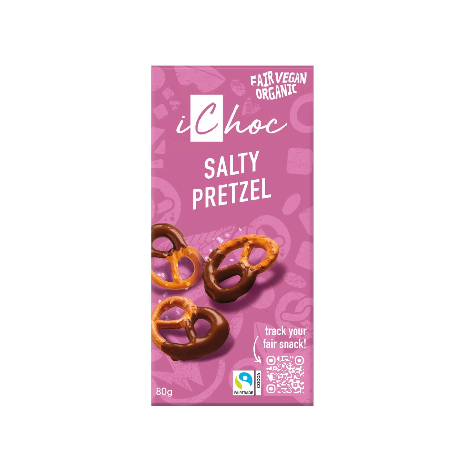 iChoc Salty Pretzel Bar 80g
