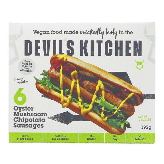 Devil's Kitchen Oyster Mushroom Chipolata Sausages 192g