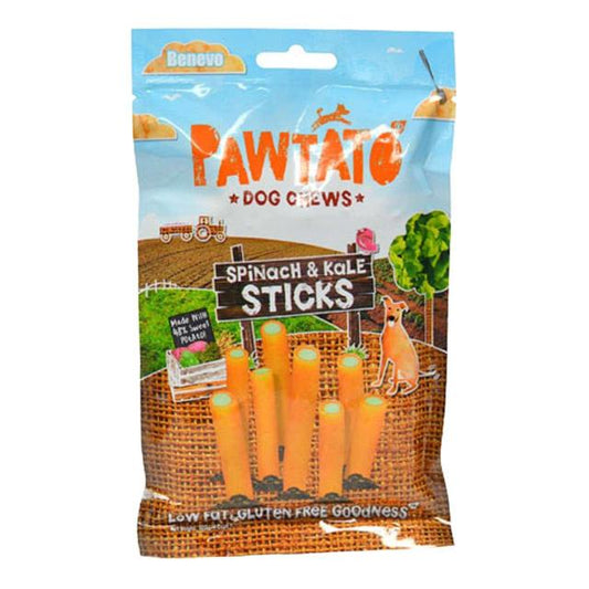 Benevo - Dog Pawtato Spinach & Kale Sticks 120g