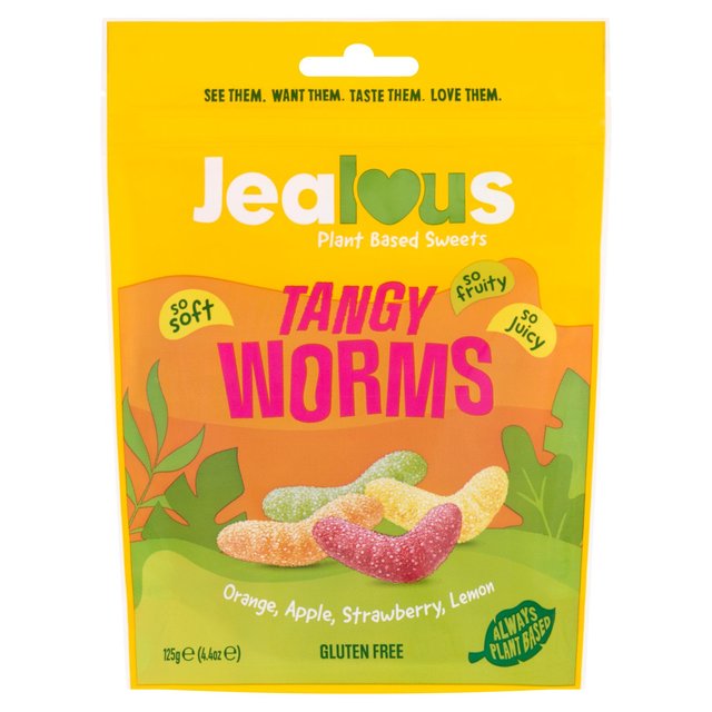 Jealous Sweets Tangy Worms 125g