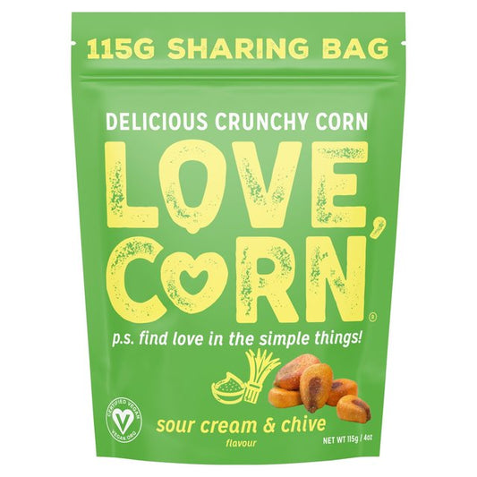 Love Corn Sour Cream Premium Crunchy Corn 115g