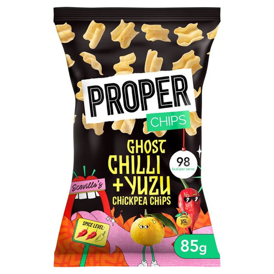 PROPER Chips Ghost Chilli & Yuzu Chickpea Chips 85g