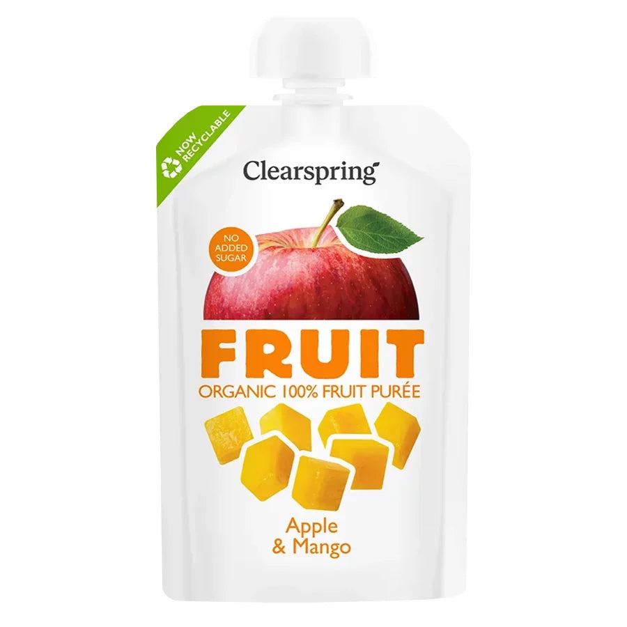 Clearspring Fruit Puree Apple & Mango 100g
