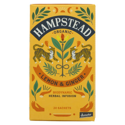 Hampstead Lemon Ginger Tea x20