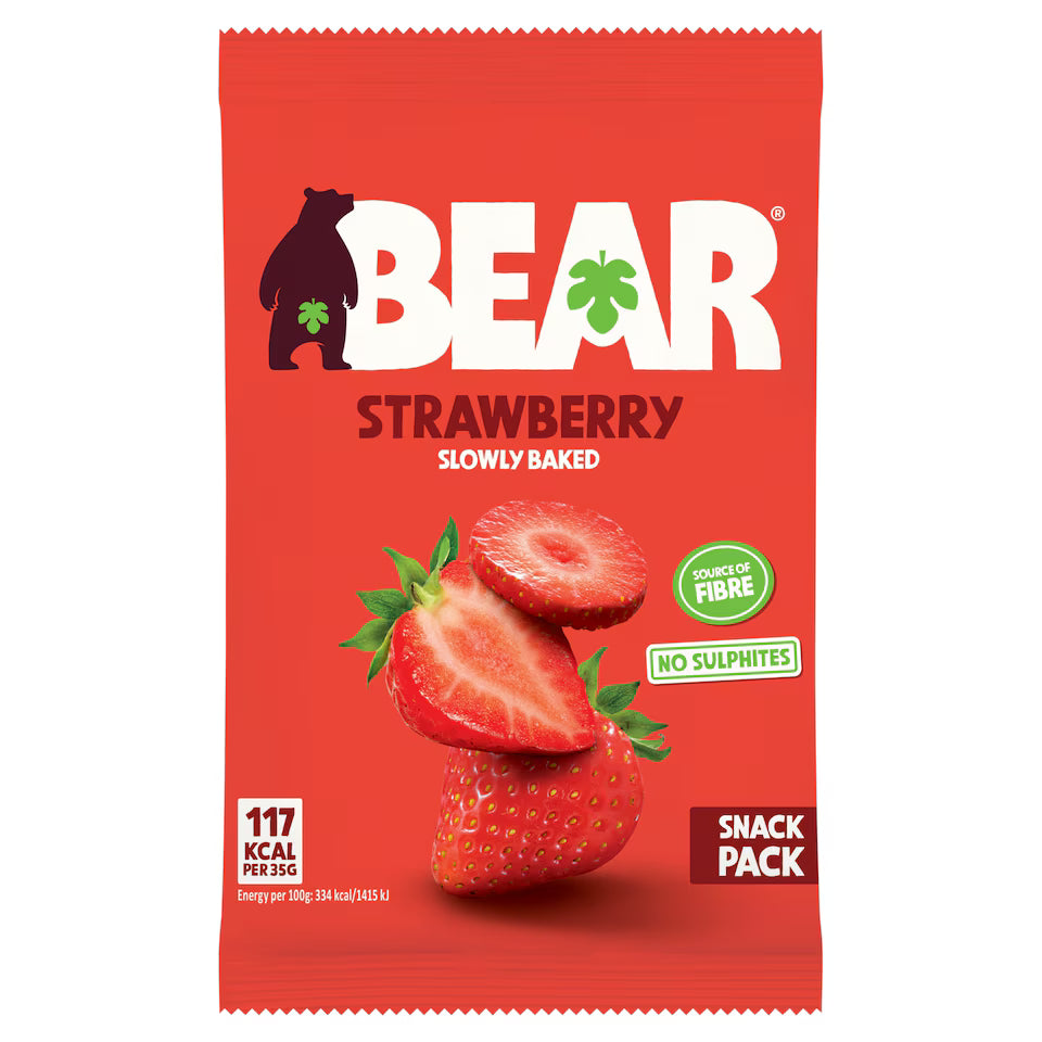 BEAR Fruit Gently Baked Strawberries 35g