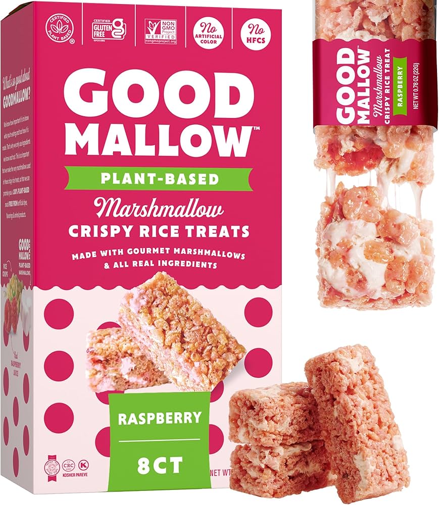 Good Mallow Marshmallow Crispy Rice Raspberry 176g