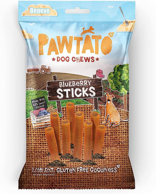 Benevo Pawtato Blueberry Dog Chews 120g