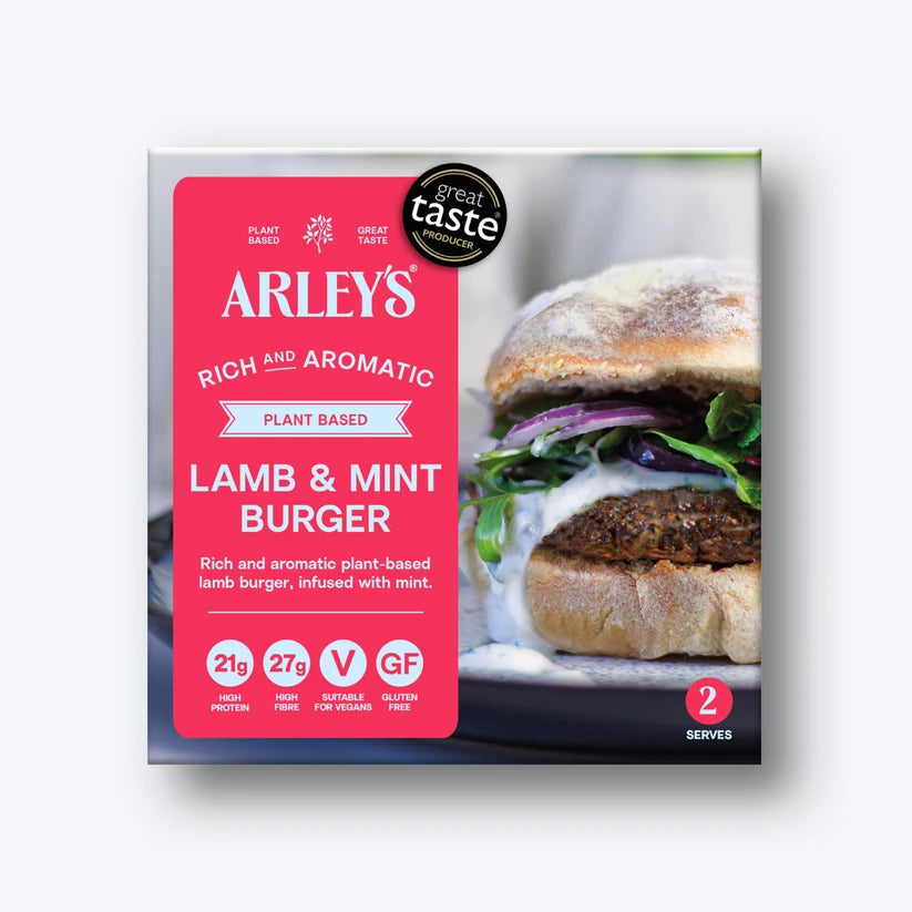 Arley's Plant Based Lamb & Mint Burger 228g