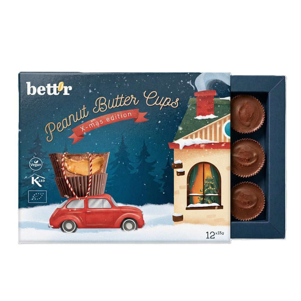 Bett'r Christmas Box of Peanut Nut Butter Cups 156g
