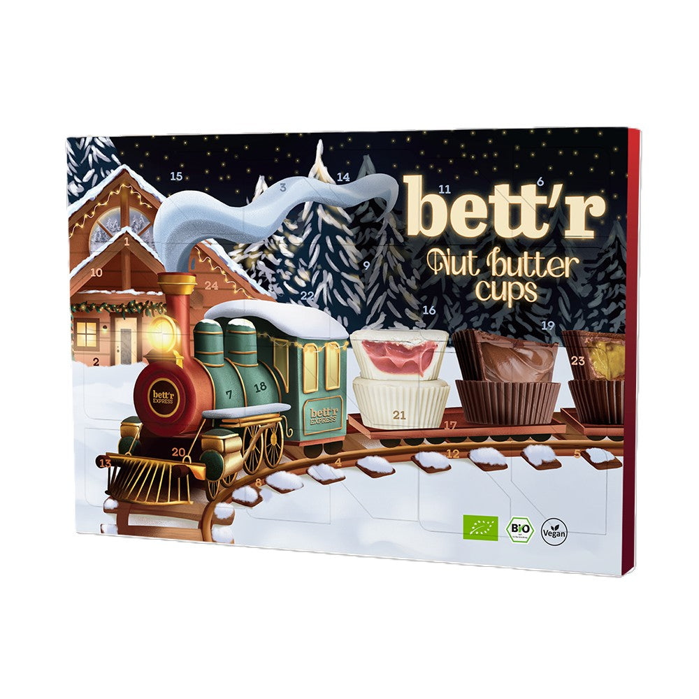 Bett'r Christmas Advent Calendar with Nut Butter Cups 312g