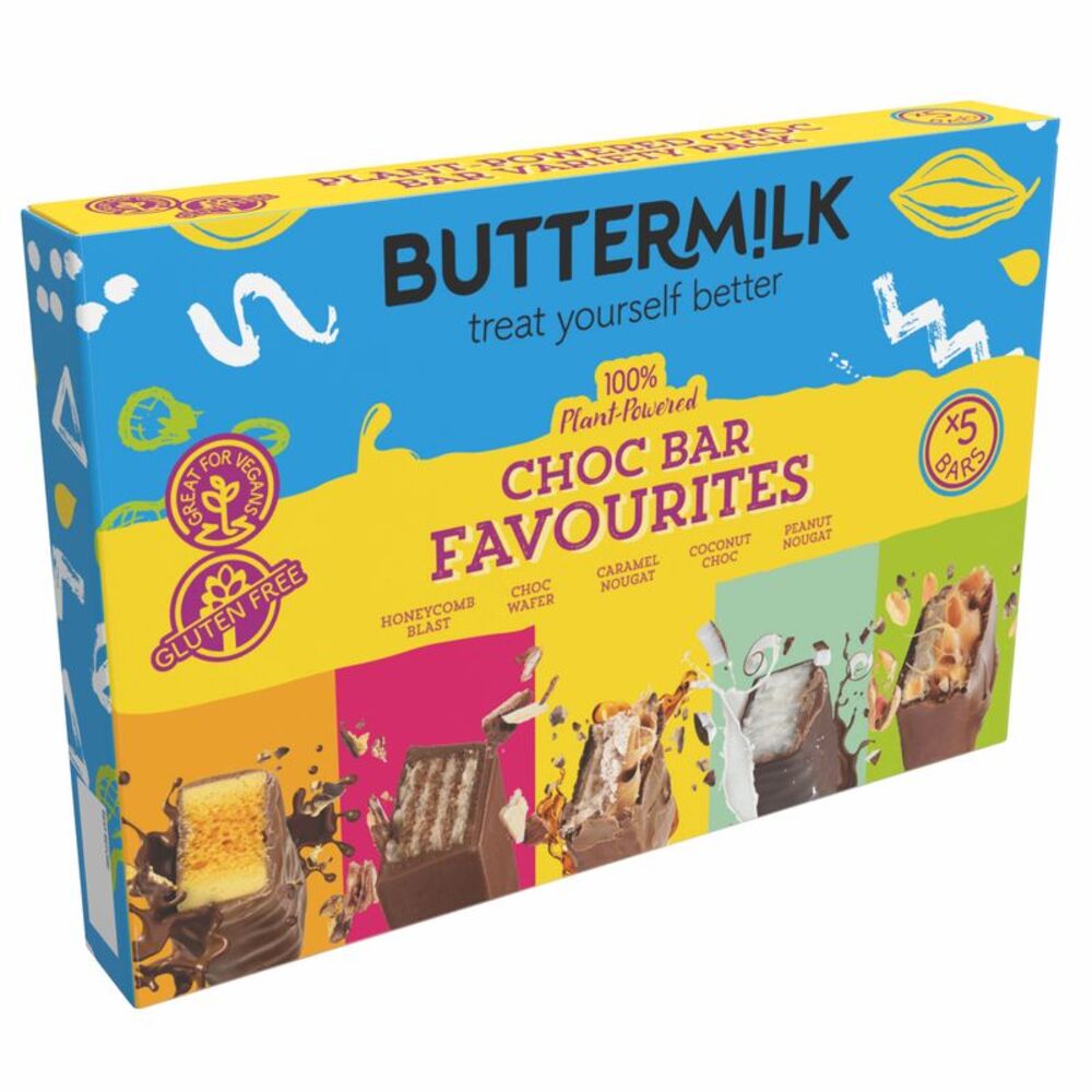 Buttermilk Vegan Choc Bar Favourites Selection Pack 228g