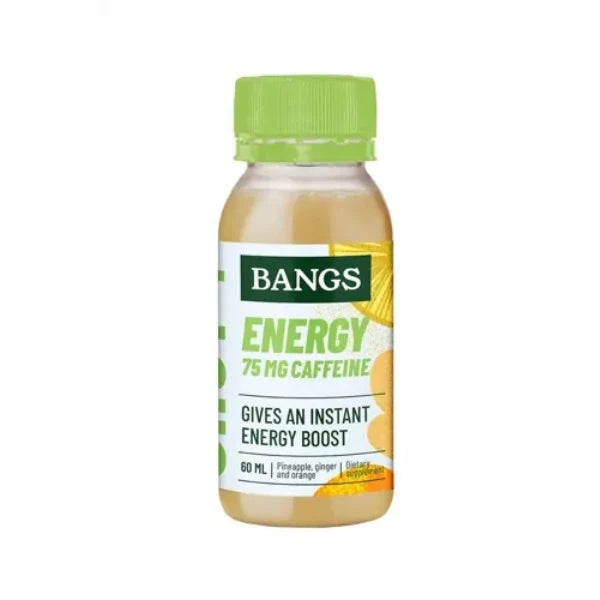 Bangs Energy Shot with Pineapple, Ginger & Orange 60ml