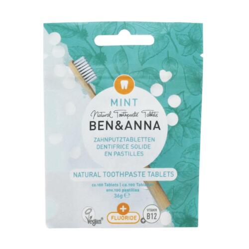 Ben & Anna - Natural Mint Toothpaste Tablets with fluoride x100 tabs