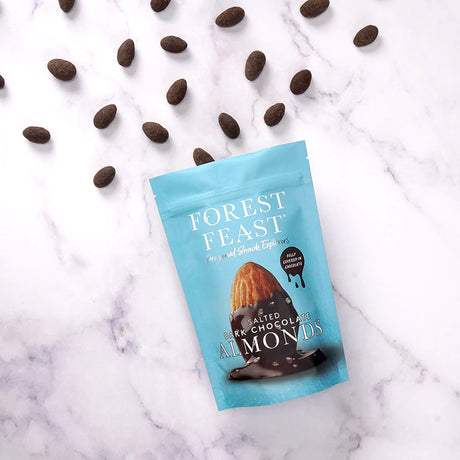 Forest Feast Dark Choc Almonds 120g