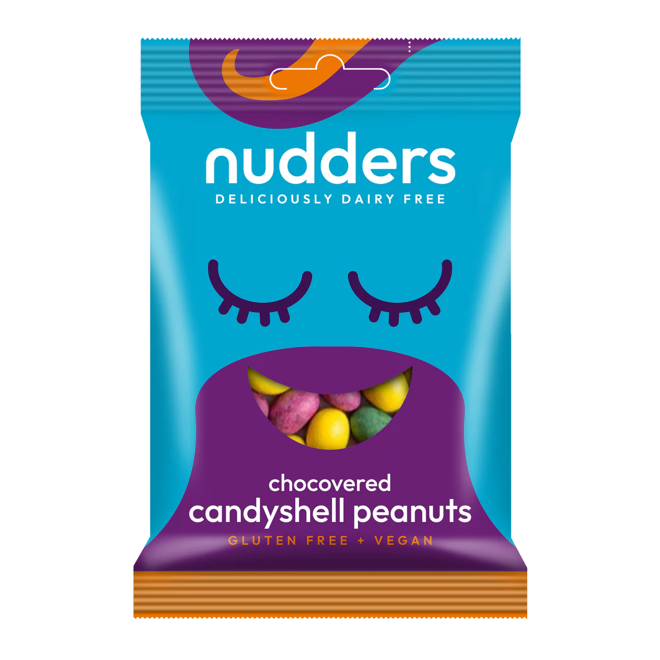 Nudders Chocovered Candy Shell Peanuts 55g