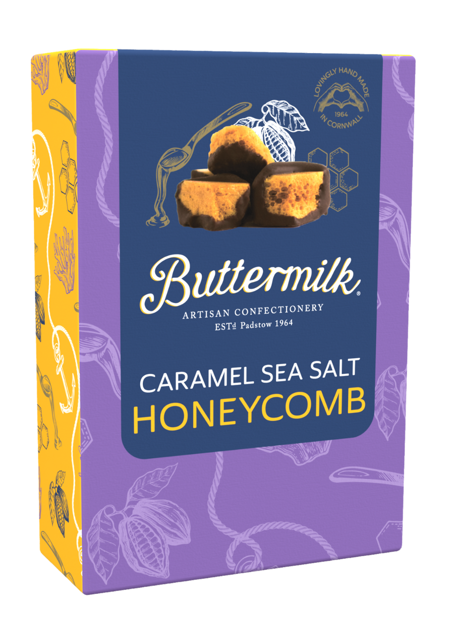 Buttermilk Chocolate Coated Caramel Sea Salt Honeycomb 150g