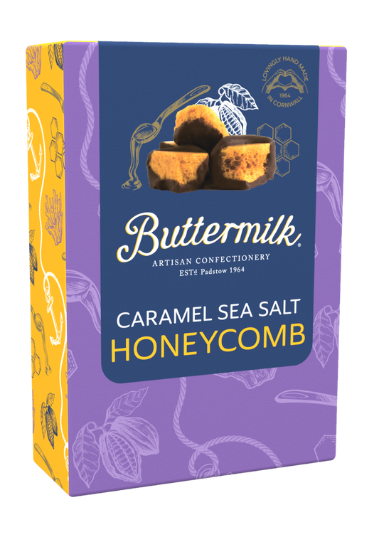 Buttermilk Chocolate Coated Caramel Sea Salt Honeycomb 150g