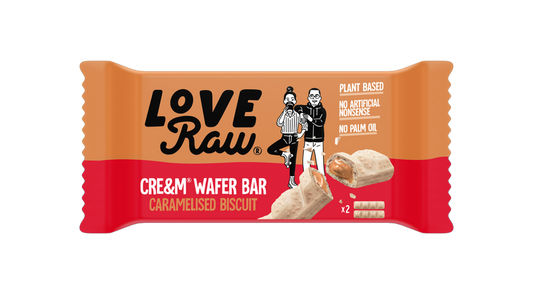 LoveRaw Chocolate Wafers Caramelised Biscuit 45g