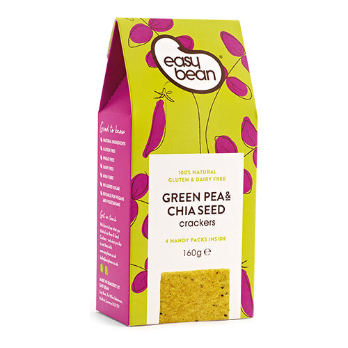 Easy Bean Greenpea & Chia Crackers 150g