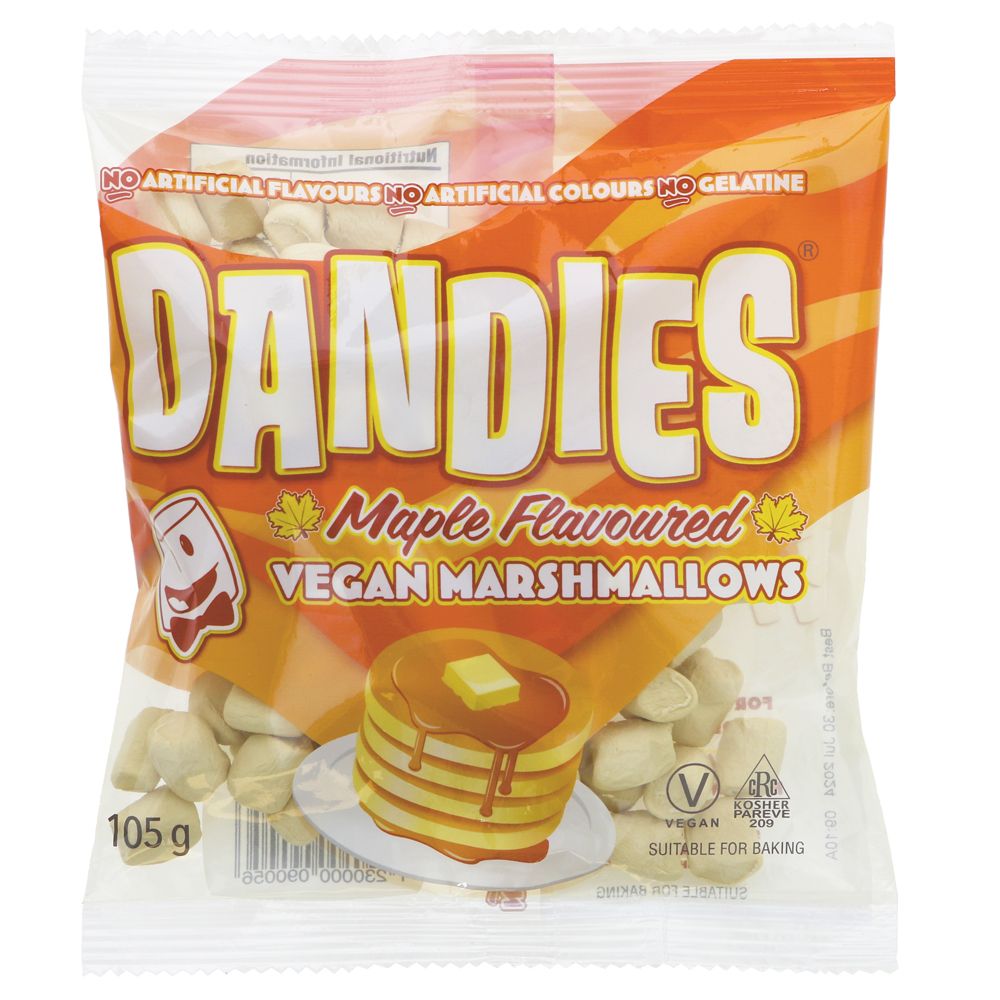 Dandies - Vegan Maple Flavoured Marshmallows 105g