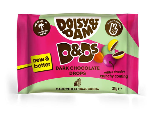 Doisy & Dam D&D's Dark Chocolate Drops 30g