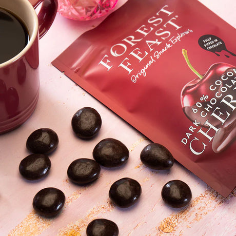 Forest Feast Dark Choc Cherries 100g