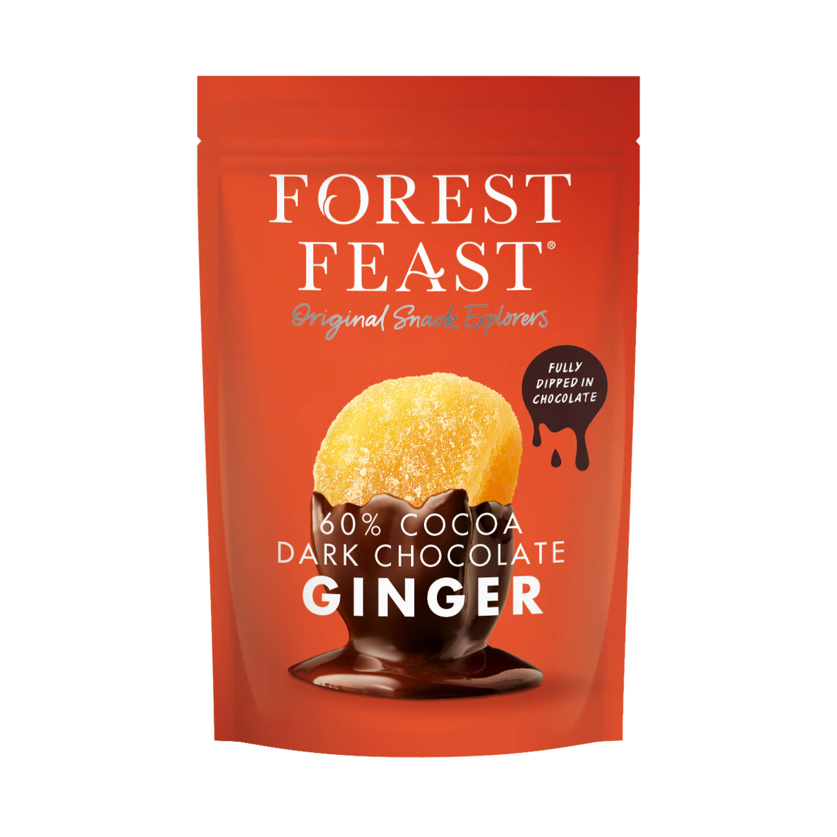 Forest Feast Dark Choc Ginger 130g