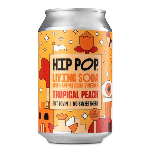 Hip Pop Living Soda Tropical Peach 330ml