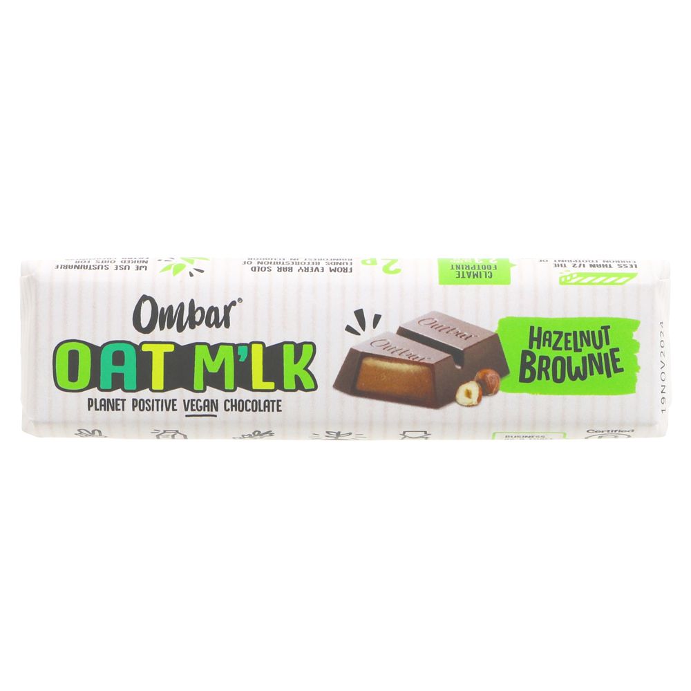 Ombar Filled Bar Hazelnut Brownie 42g