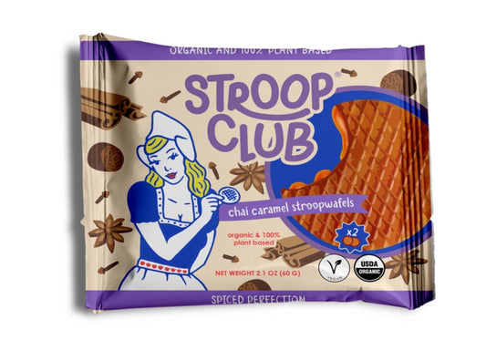 Stroopclub Stroopwafels Chai Caramel (2pack)