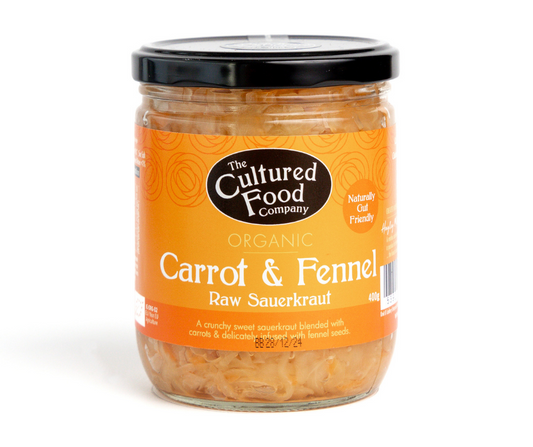 Cultured Food Co Carrot & Fennel Sauerkraut 400g
